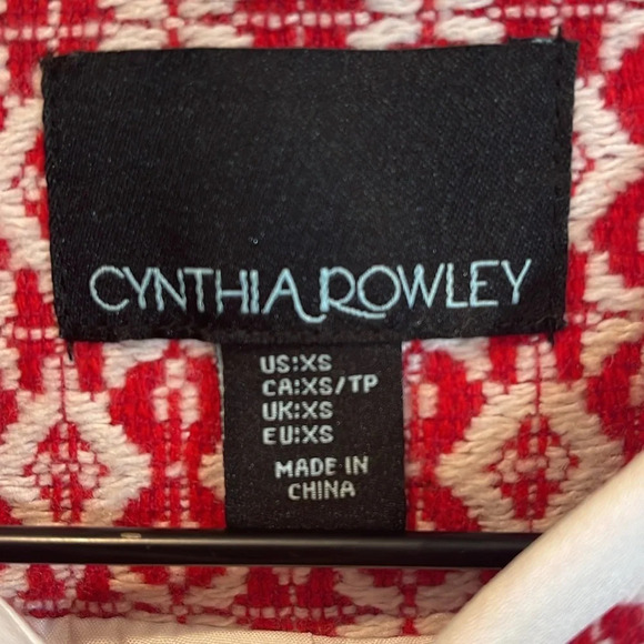Cynthia Rowley Red Cardigan XS - Picture 4 of 6
